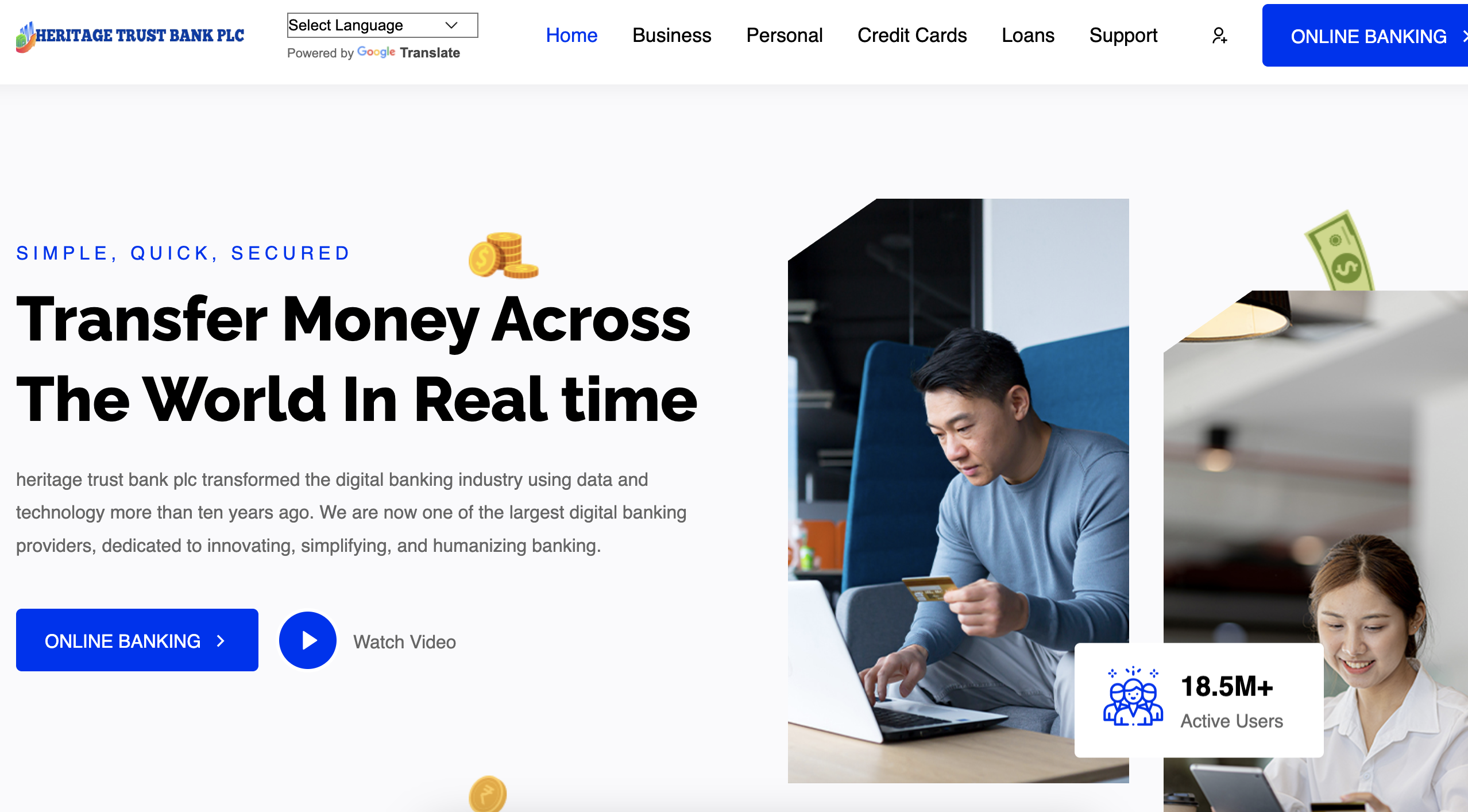 Heritagetrustbankplc.com Scam Review
