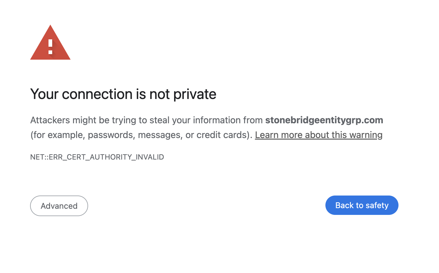 Stonebridgeentitygrp.com Exposed