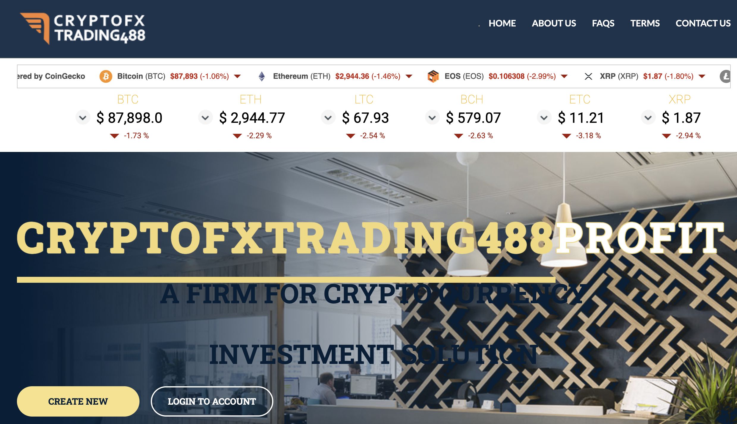 Cryptofxtradings488.com Scam Review